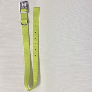 2/$12 Adjustable dog collar neon green NWOT
